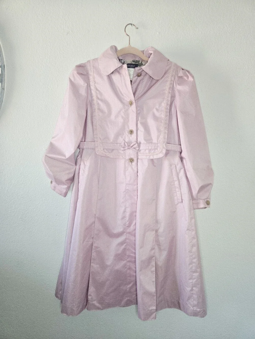 Rothschild Pink 3 Button Coat Girls sz 16